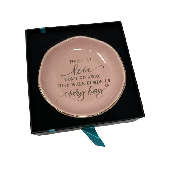 Those We Love Don't Go Away They Walk Beside Us Every Day Memorial Gift Plate - Picture 5 of 8